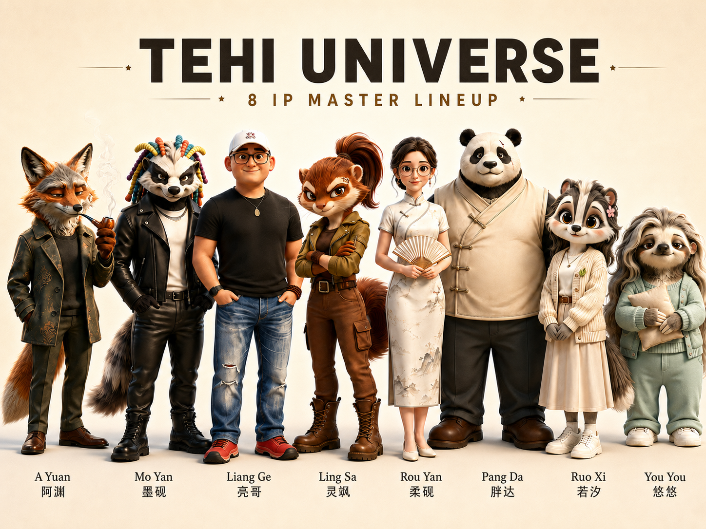 TEHI Universe 原创角色矩阵